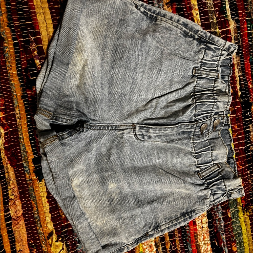 Bluenotes Gray Jean Shorts Elastic Waist